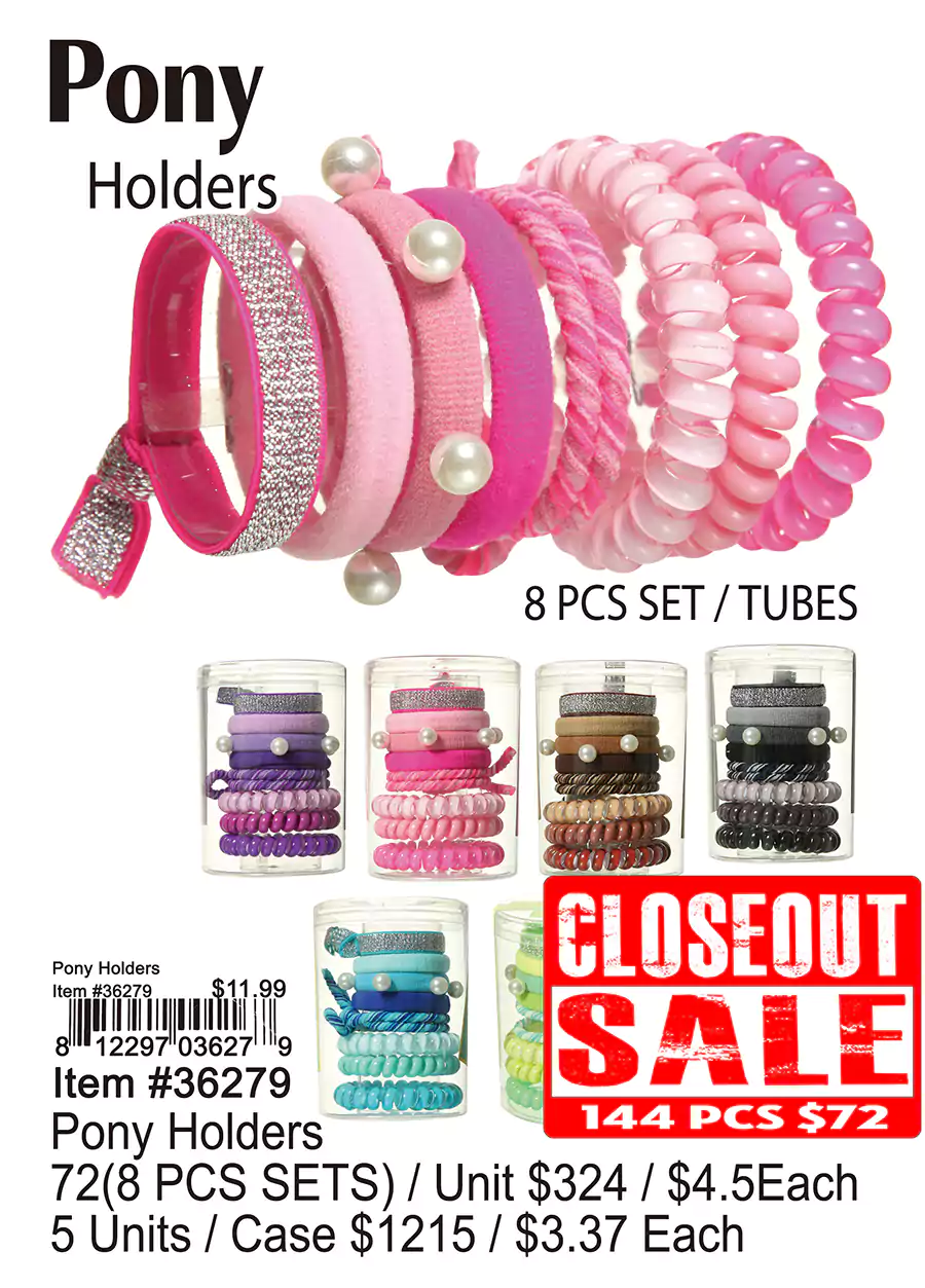 Pony Holders - Closeout 144 Pcs.